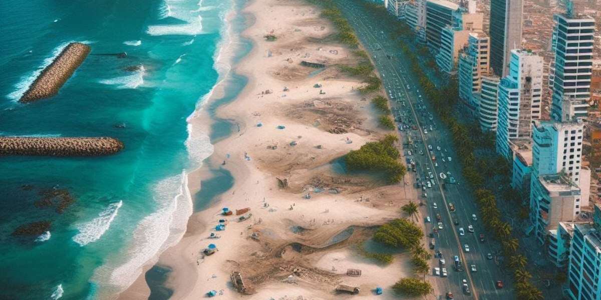 Ilustración de Cartagena sin playas creada con inteligencia artificial.