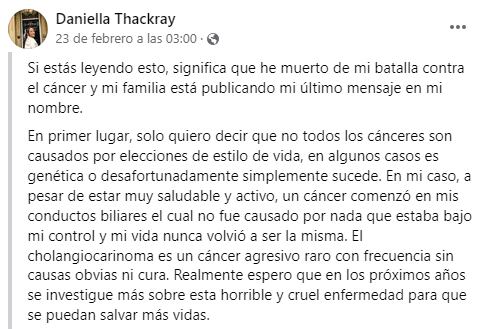 El mensaje se hizo viral en las redes sociales