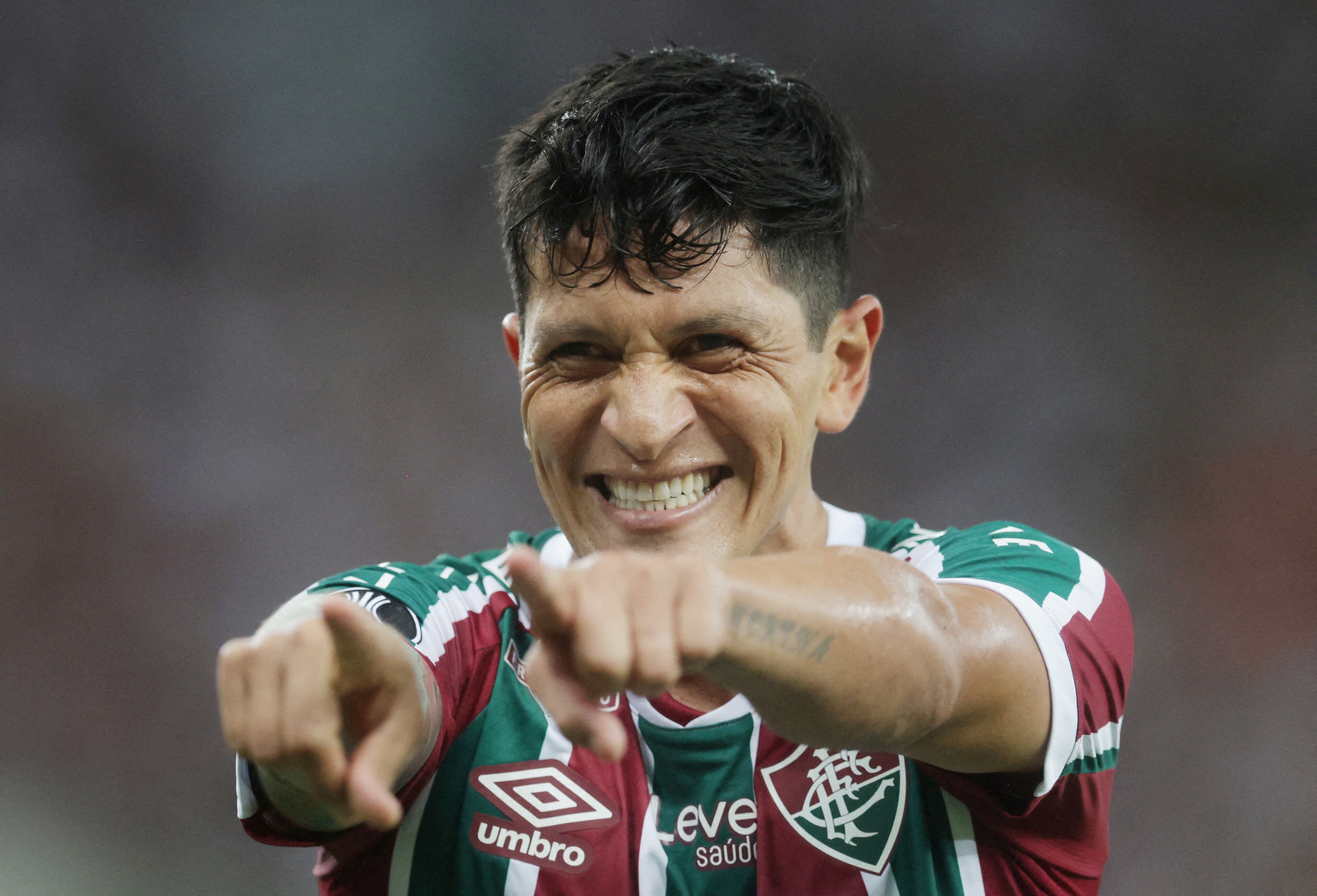 Soccer Football - Copa Libertadores -  Group D - Fluminense v River Plate - Estadio Maracana, Rio de Janeiro, Brazil - May 2, 2023 Fluminense's German Cano celebrates scoring their second goal REUTERS/Ricardo Moraes     TPX IMAGES OF THE DAY