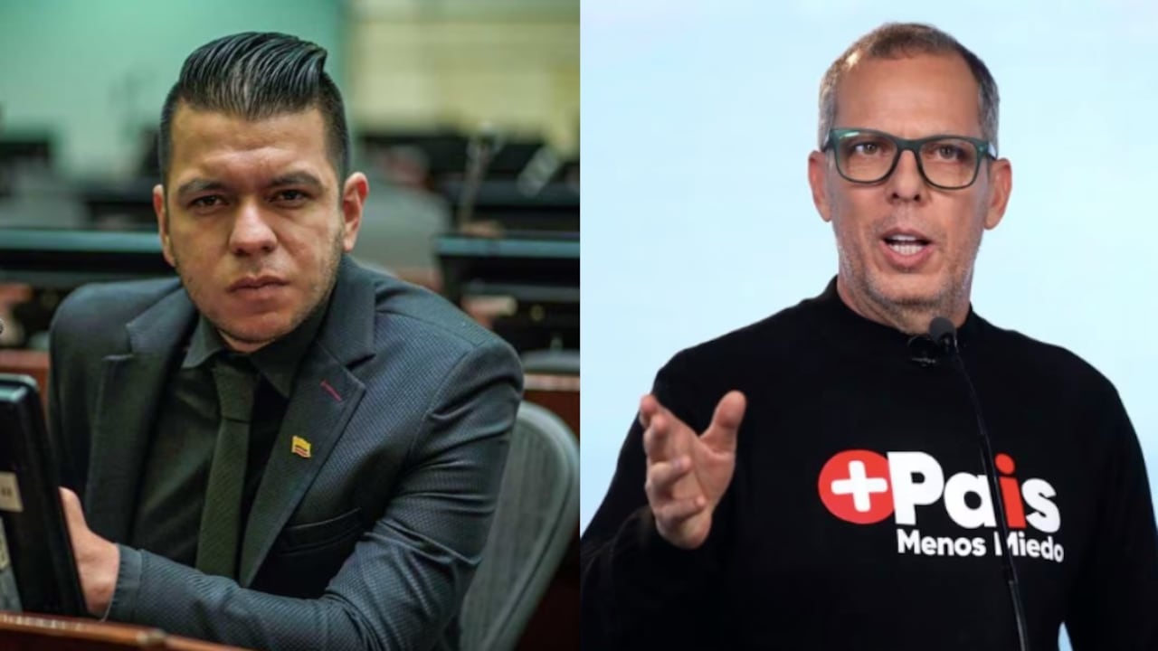 De izquierda a derecha: el senador Jota Pe Hernández y el ex precandidato a la Presidencia, Alfredo Saade