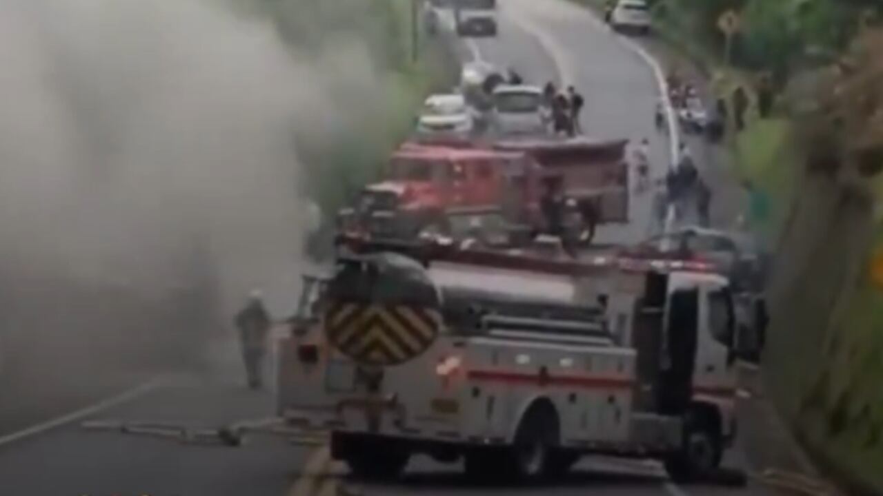 Accidente de tránsito en vía que conecta a Pereira con Quindío y Valle del Cauca.