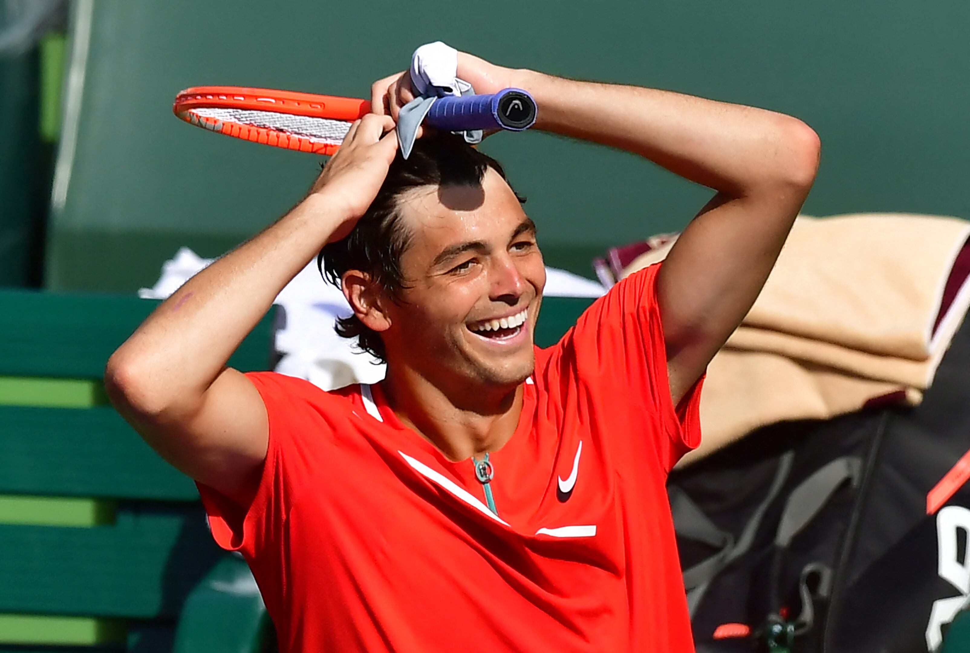 Taylor Fritz llegó a la final de Indian Wells.(Photo by Frederic J. BROWN / AFP)