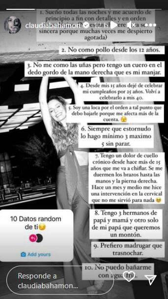 Foto: Instagram @caludiabahamon.