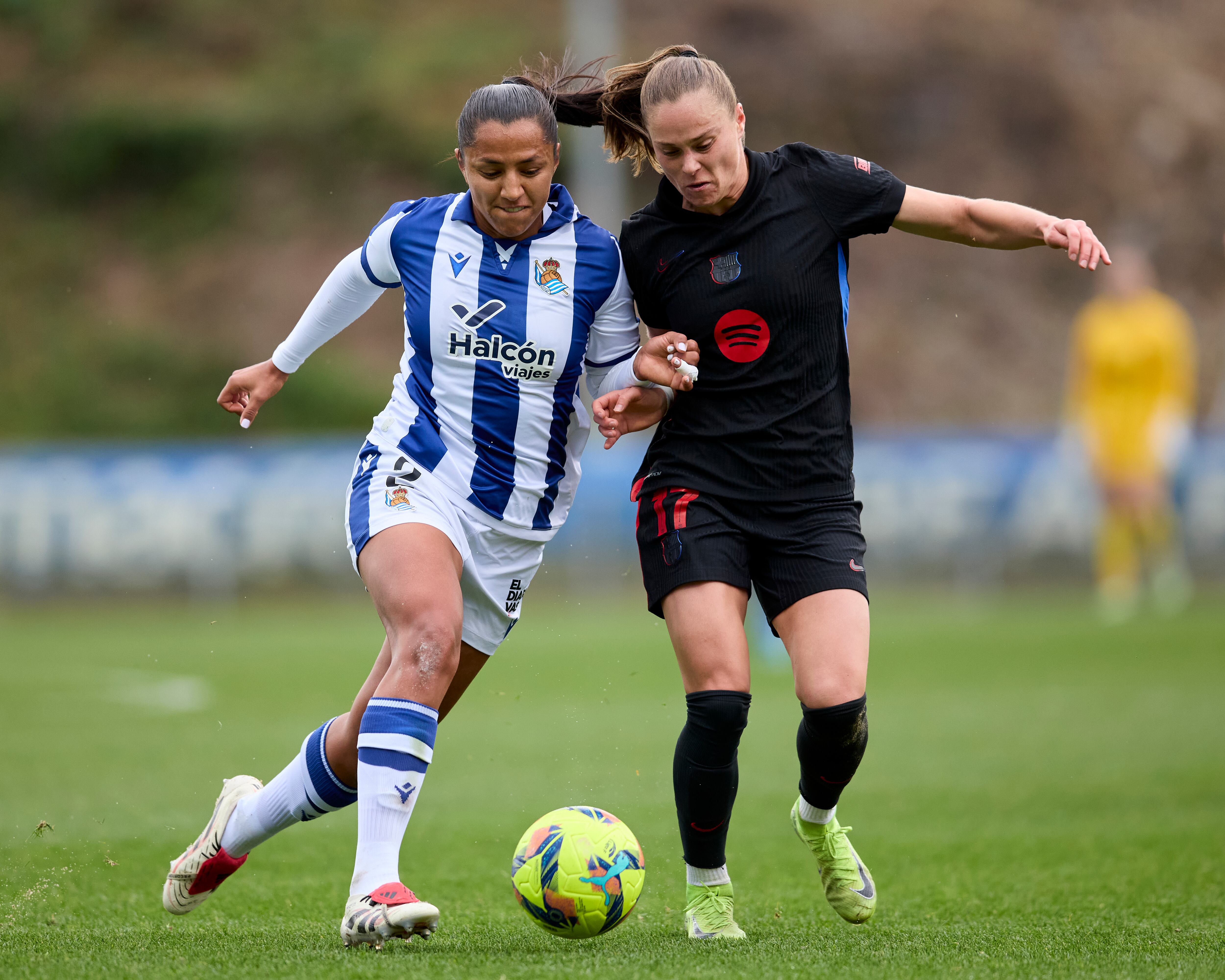 Manuela Vanegas en el choque contra Barcelona