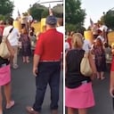 Momento exacto en el que el candidato a Gobernador por el Estado de New York, Lee Zeldin es atacado