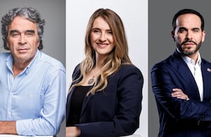 Sergio Fajardo, Paloma Valencia y Abelardo de la Espriella.