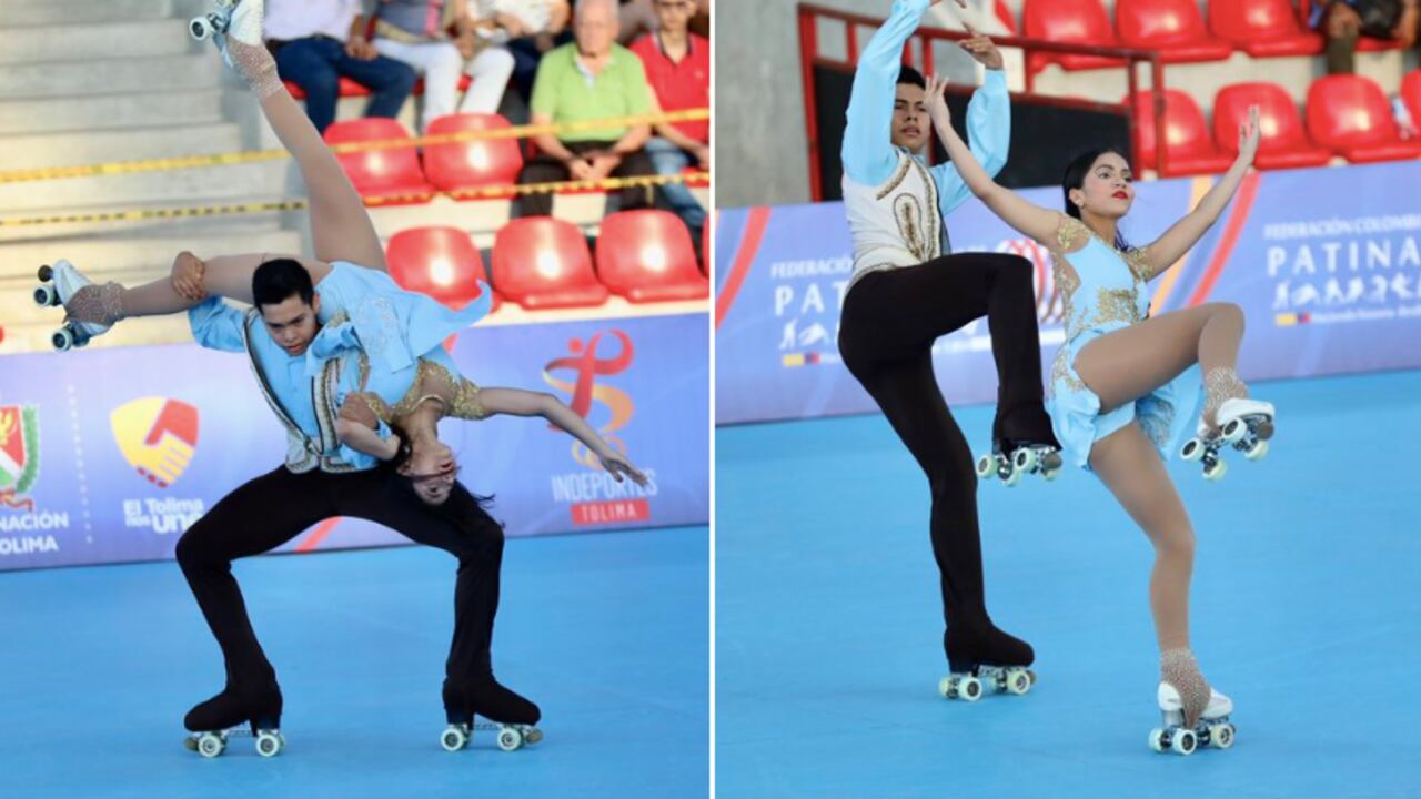 María Muñoz y Jeshua Folleco, oro en el Mundial de patinaje artístico.