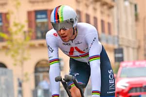 Filippo Ganna, ganador de la primera etapa del Giro de Italia.