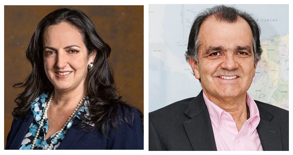 María Fernanda Cabal y Óscar Iván Zuluaga