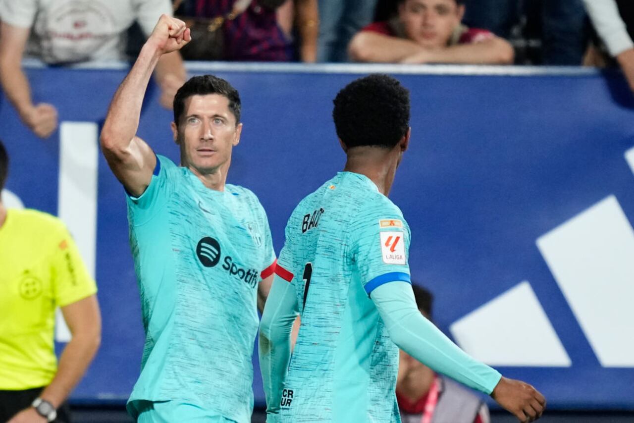 Robert Lewandowski, la gran figura del Barcelona en el último triunfo