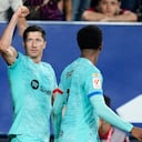 Robert Lewandowski, la gran figura del Barcelona en el último triunfo