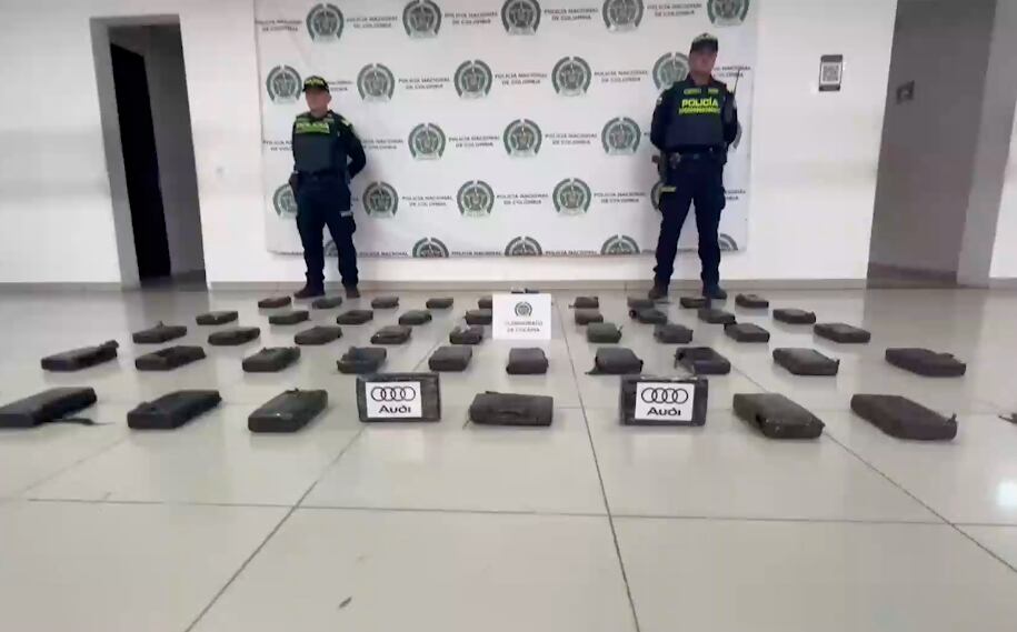 El cargamento de droga hallado en un apartamento de la localidad de Teusaquillo.