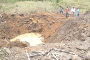 Este fue el agujero que quedó después de que explotó la casa en Tacueyó.