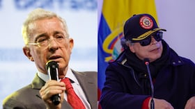 Álvaro Uribe y Gustavo Petro.