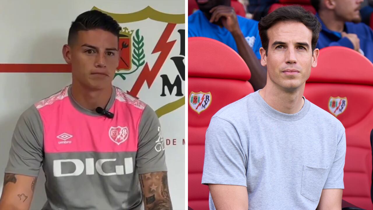James Rodríguez e Iñigo Pérez en Rayo Vallecano