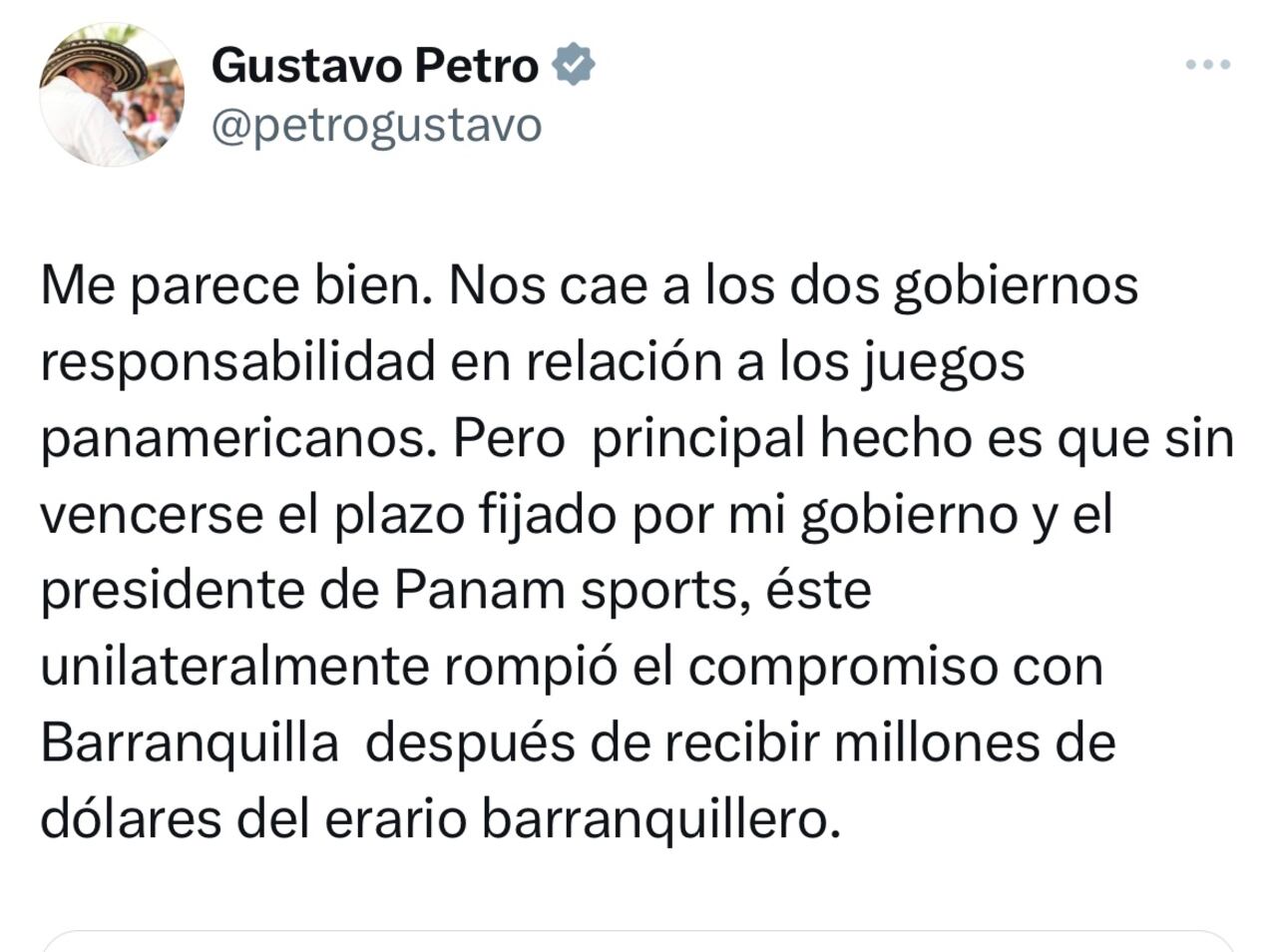 Mensaje presidente Gustavo Petro