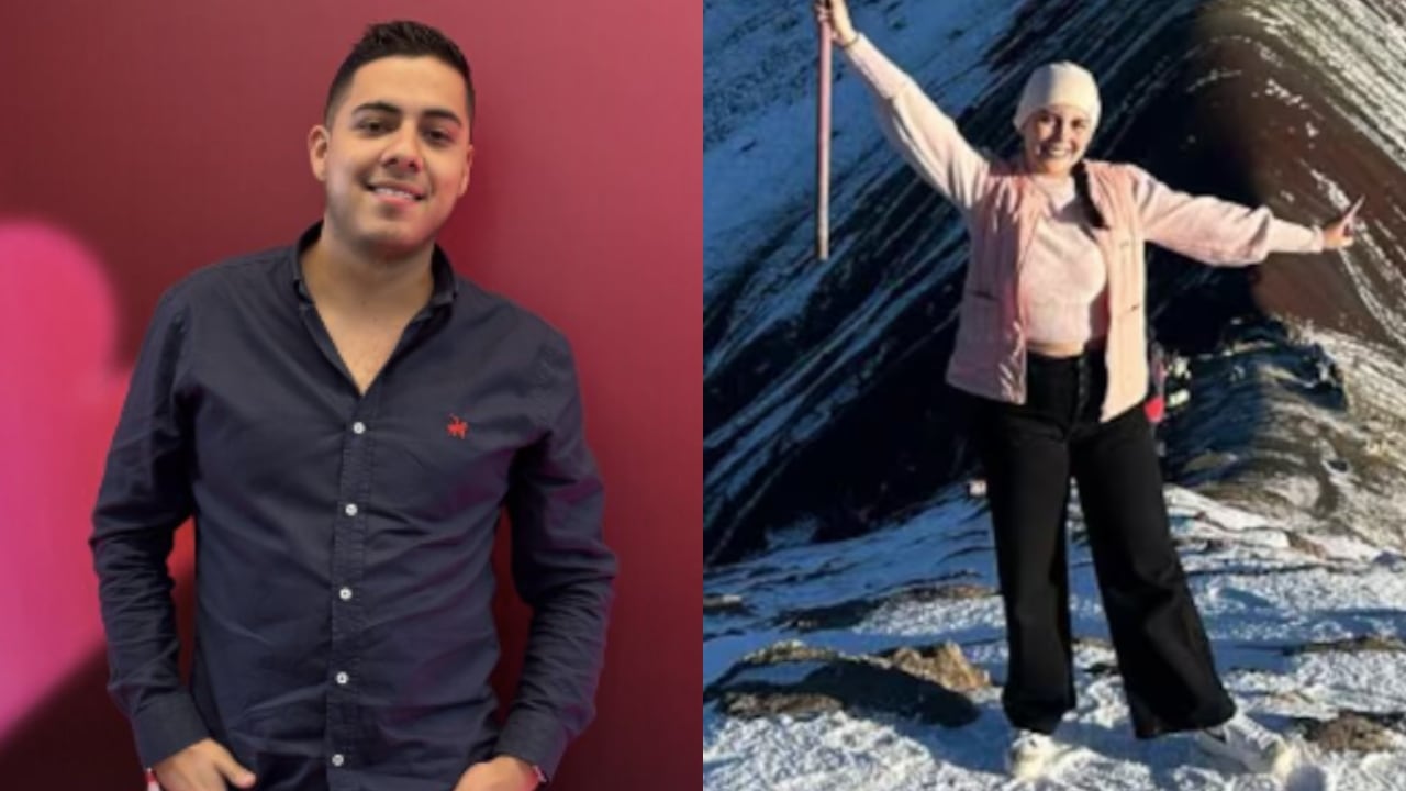 Óscar Santiago Gómez, el presunto asesino, y la periodista Laura Camila Blanco.