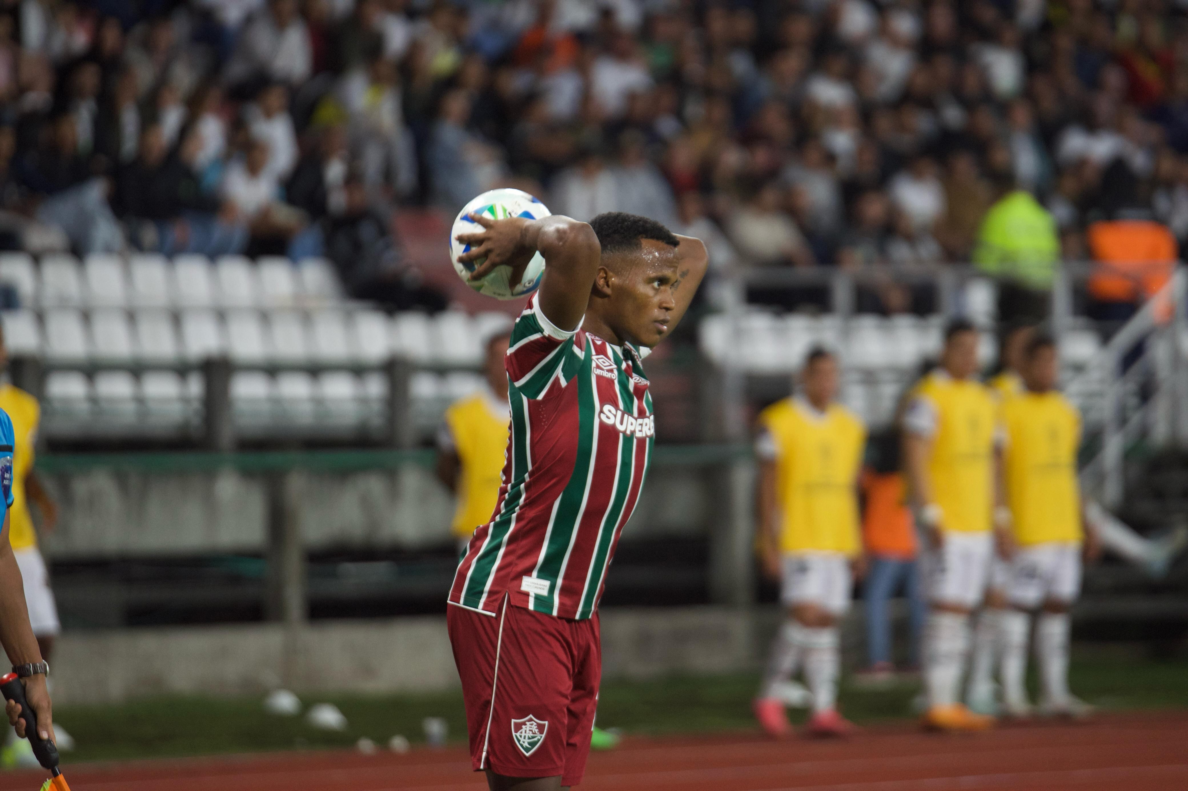 Jhon Arias, colombiano al servicio de Fluminense en Copa Libertadores.