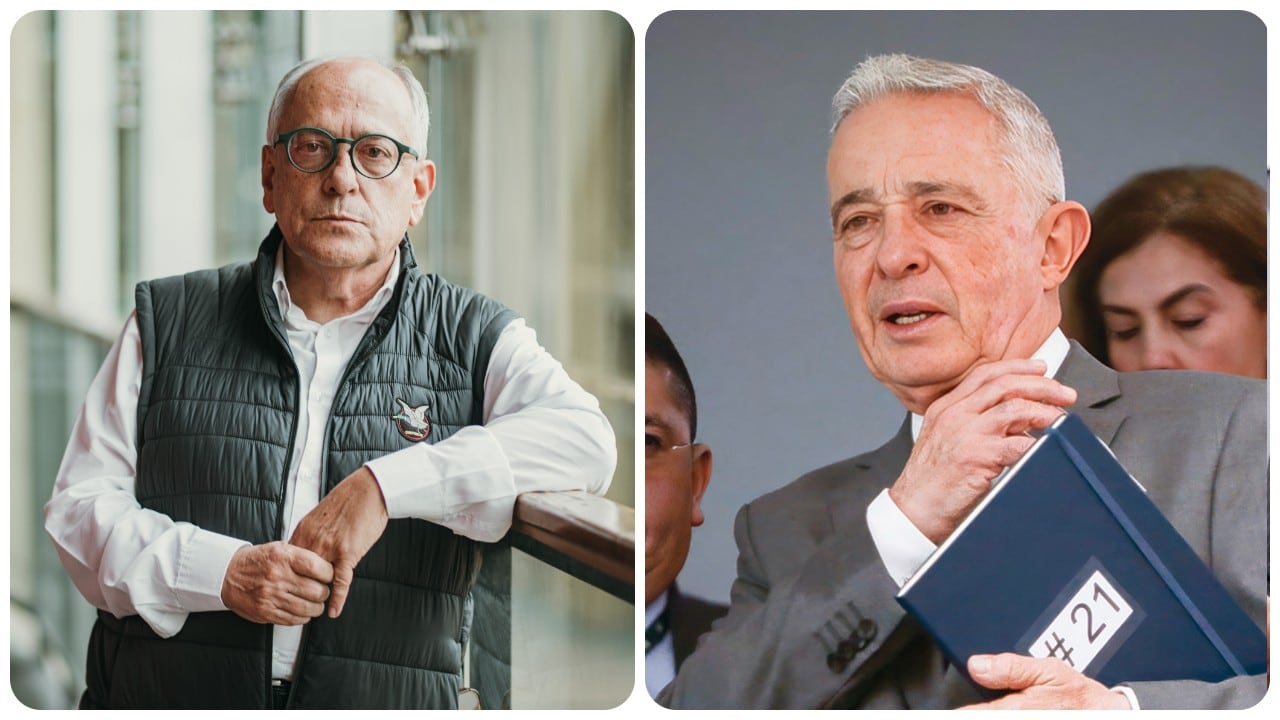 José Obdulio Gaviria y Álvaro Uribe.