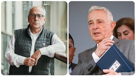 José Obdulio Gaviria y Álvaro Uribe.