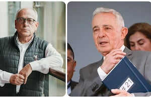 José Obdulio Gaviria y Álvaro Uribe.