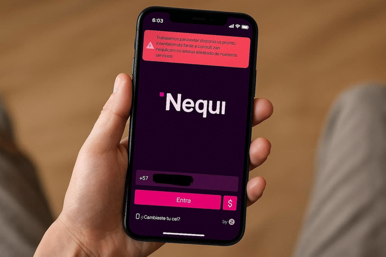 La app de Nequi presentó un fallo masivo en la tarde del 19 de noviembre, afectando a miles de usuarios.