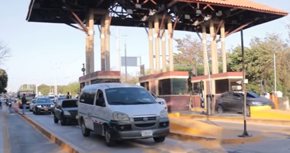 Peaje de Los Papiros, en Atlántico.