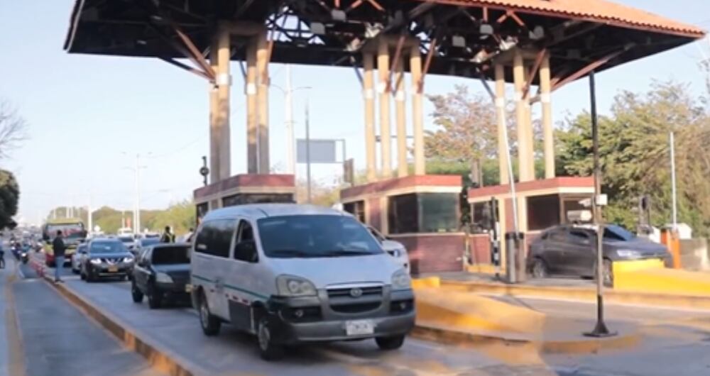 Peaje de Los Papiros, en Atlántico.