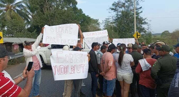 Bloqueos en La Mojana.