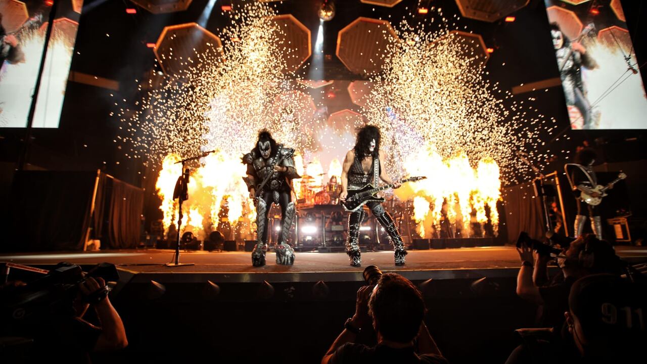 Concierto de la Banda KISS en Bogotá Movistar Arena