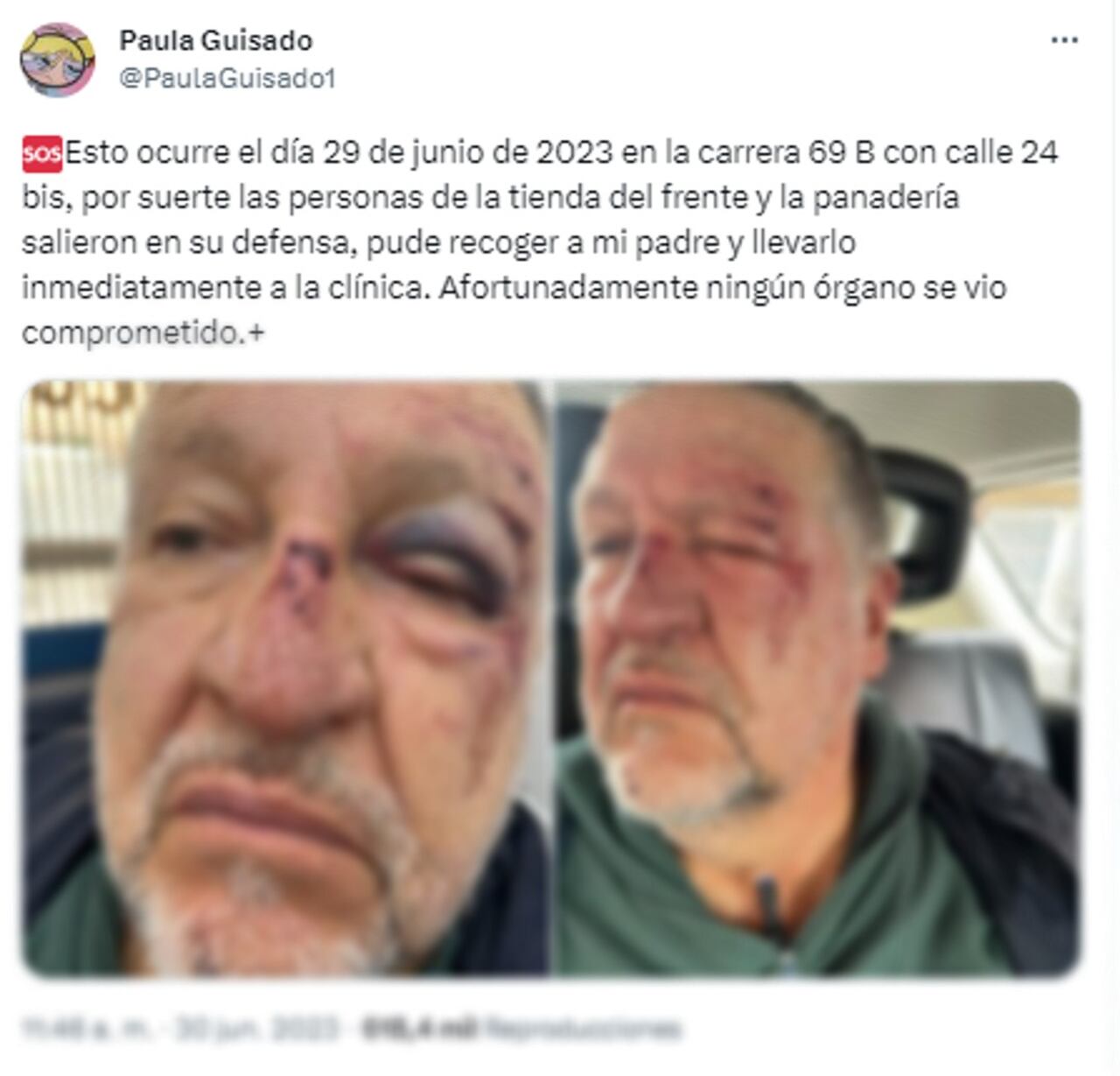 La mujer dio a conocer el caso en Twitter.