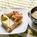 El ajiaco es una sopa que se consume mucho en Bogotá.