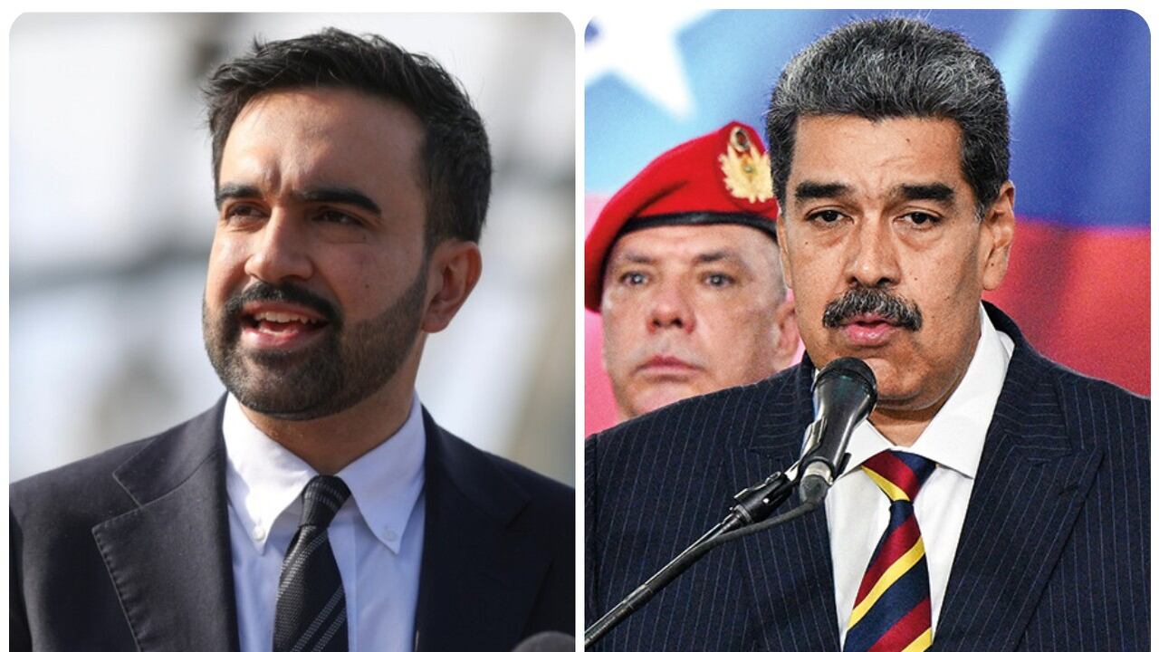 Zohran Mamdani y Nicolás Maduro