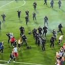 La Policía tuvo que intervenir en la cancha