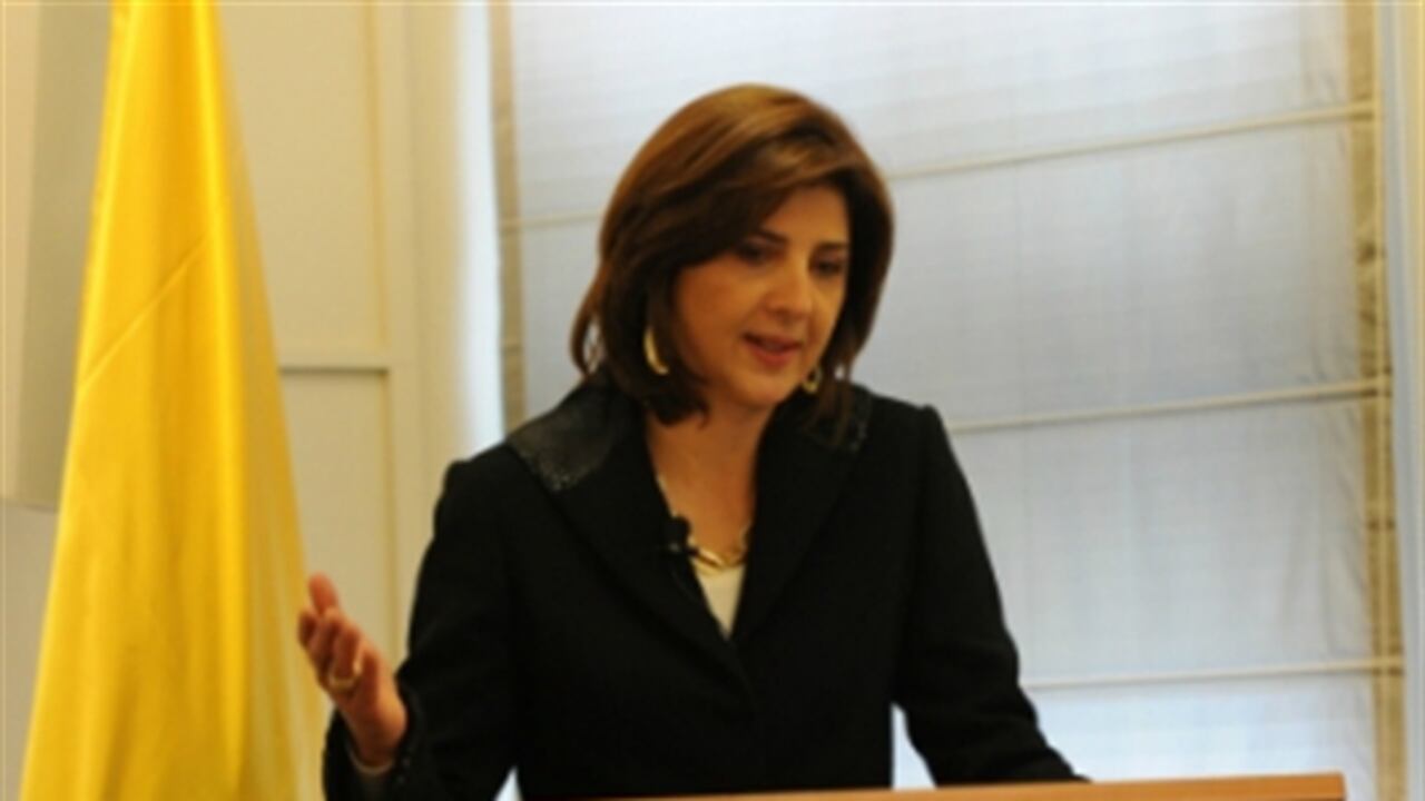 Canciller María Ángela Holguín.