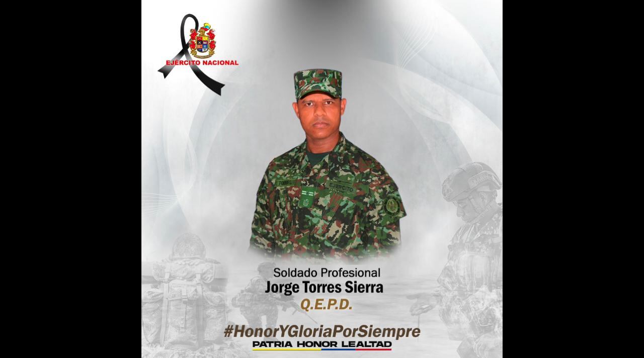 Soldado asesinado en zona donde delinque el ELN.