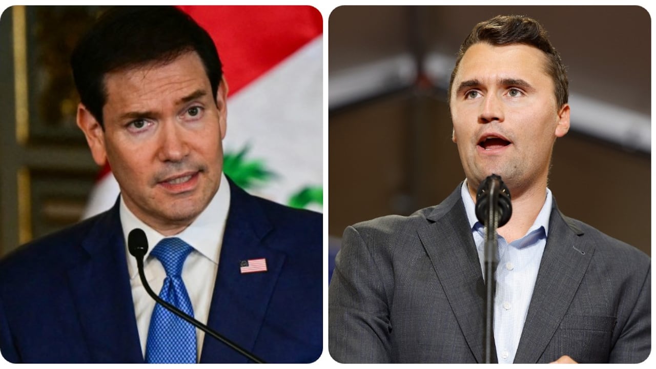 Marco Rubio y Charlie Kirk.