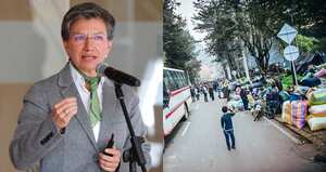 Alcaldesa Claudia López e indígenas en el Parque Nacional