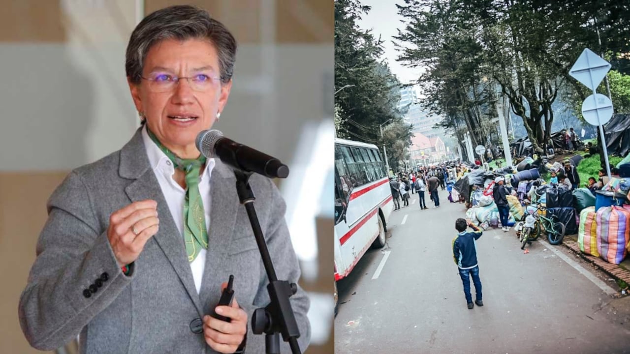Alcaldesa Claudia López e indígenas en el Parque Nacional