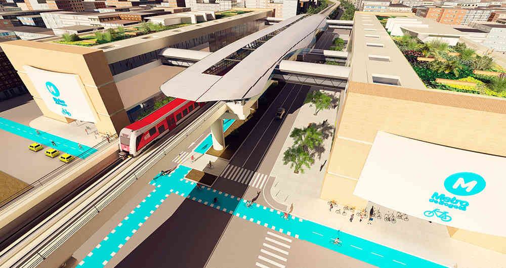 Inicialmente, el metro contará con 15 estaciones, de las cuales 10 estarán ubicadas en el occidente de la capital.