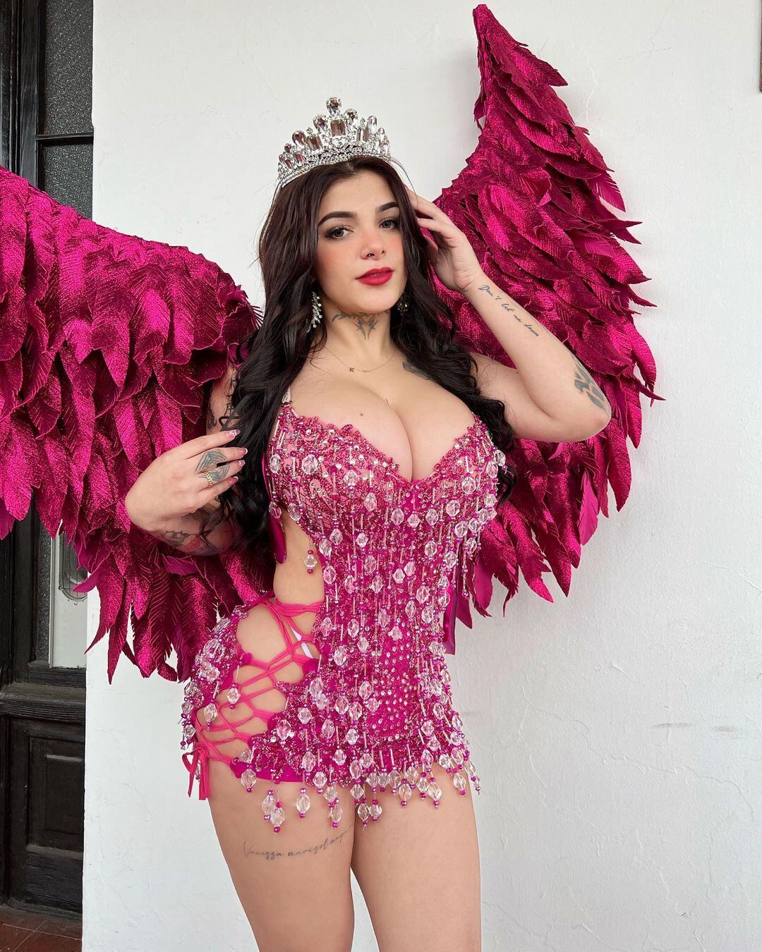 La modelo lució como una "diosa" en el Carnaval. Foto: Instagram karelyruiz.