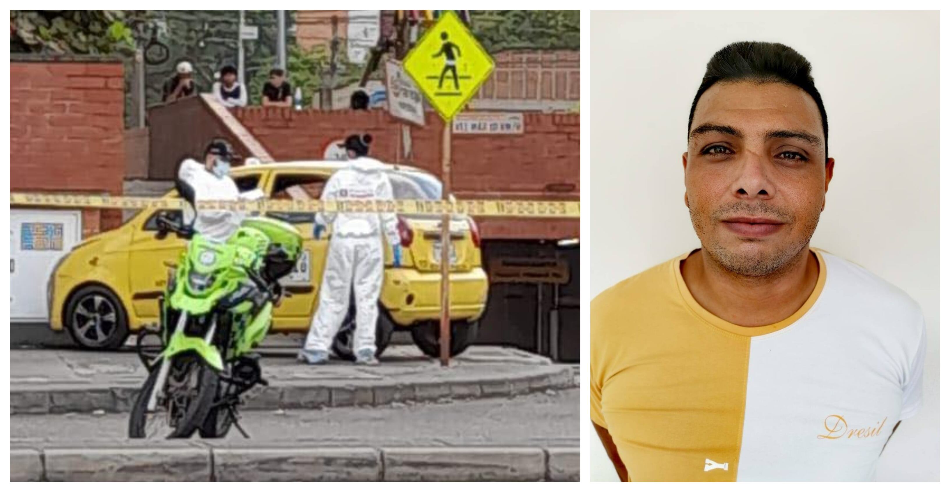 Deivi Antonio Herrera Mata, taxista asesinado en Medellín.