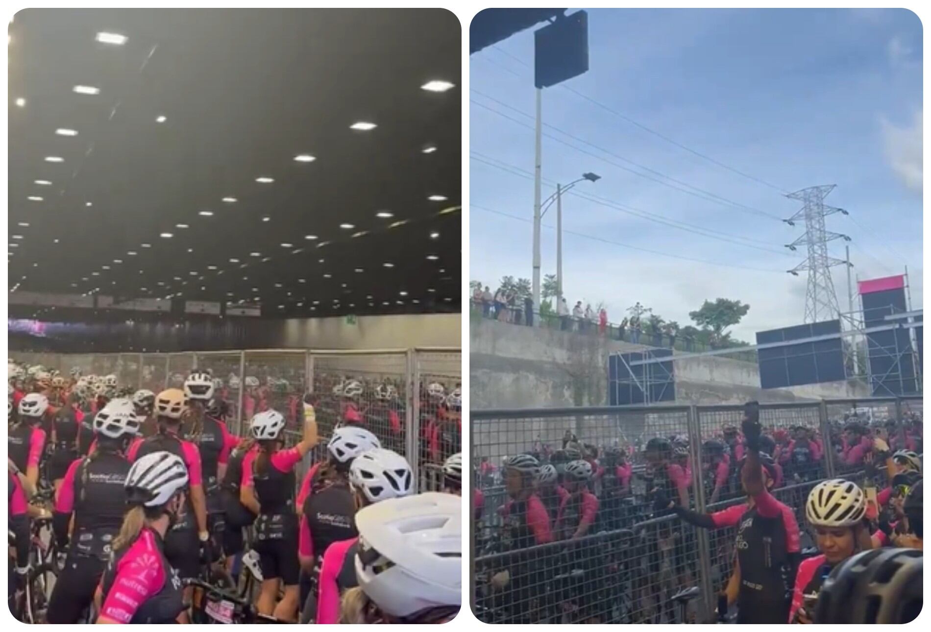 El fuera Petro se escuchó en el marco del Giro de Rigo.