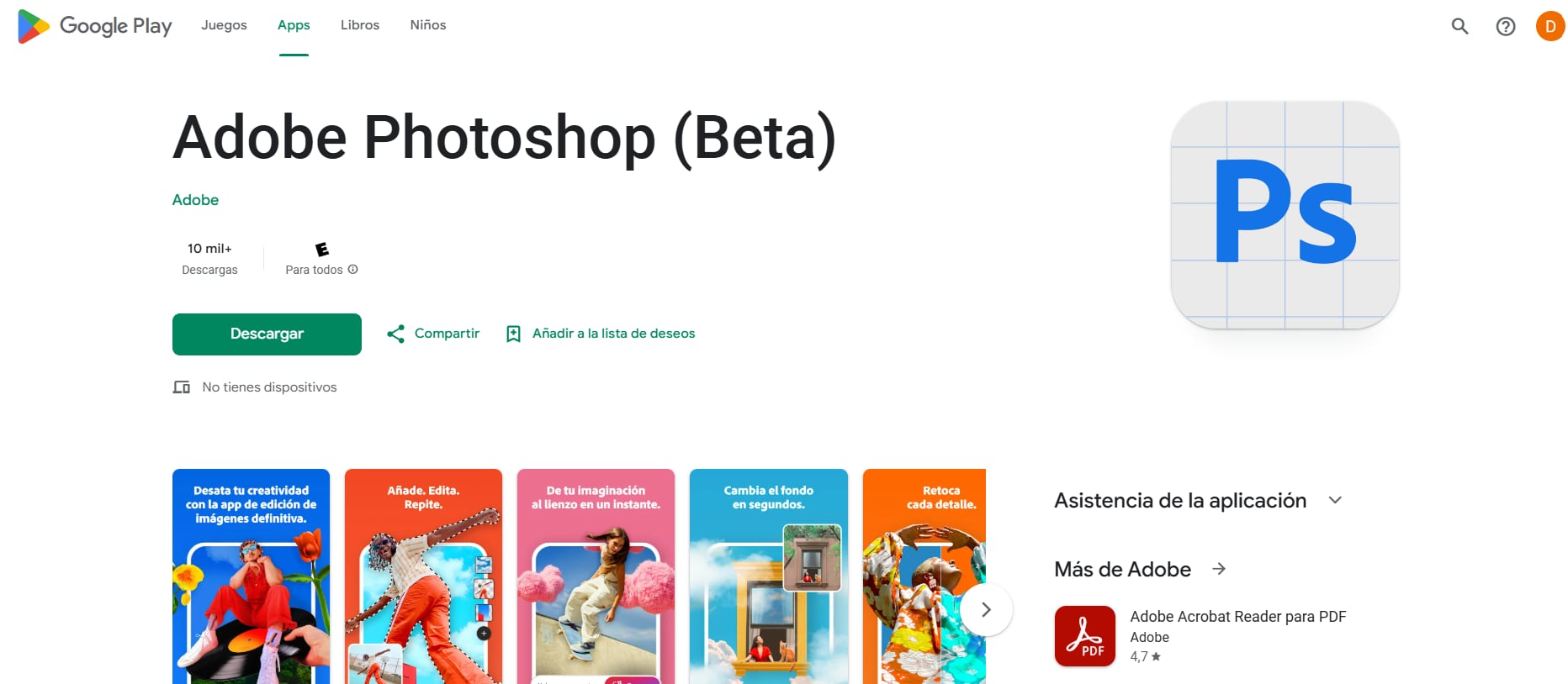 Adobe apuesta por los creadores móviles con Photoshop gratuito.
