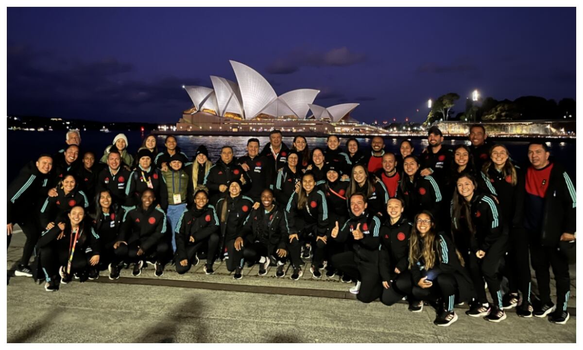 Selección Colombia femenina conocicendo Sidney