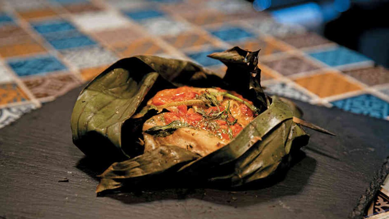 Valentón envuelto, un plato típico llanero.