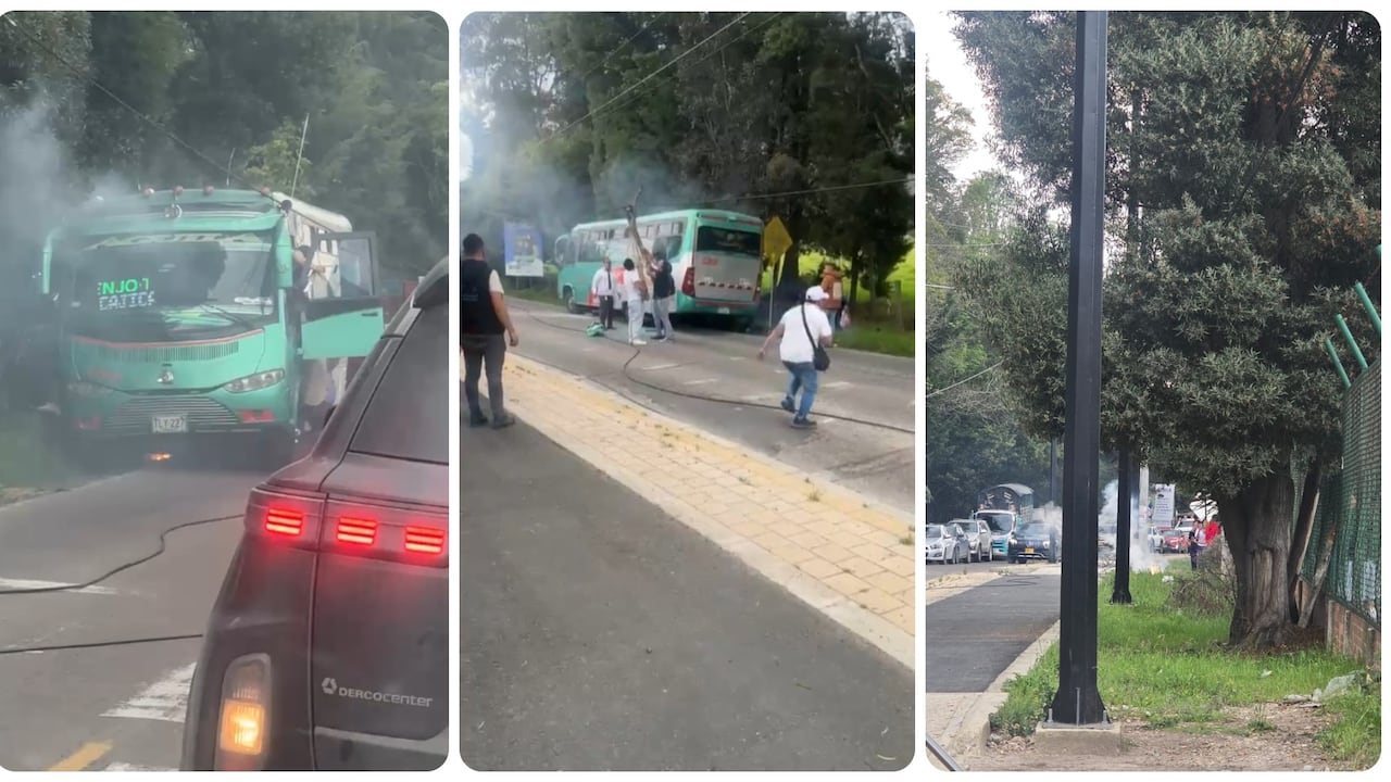 Emergencia en Tenjo por energización de bus intermunicipal deja una persona fallecida.