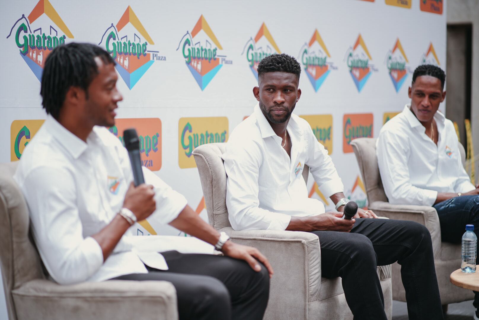 Juan Guillermo Cuadrado, Jerry Mina y Jefferson Lerma