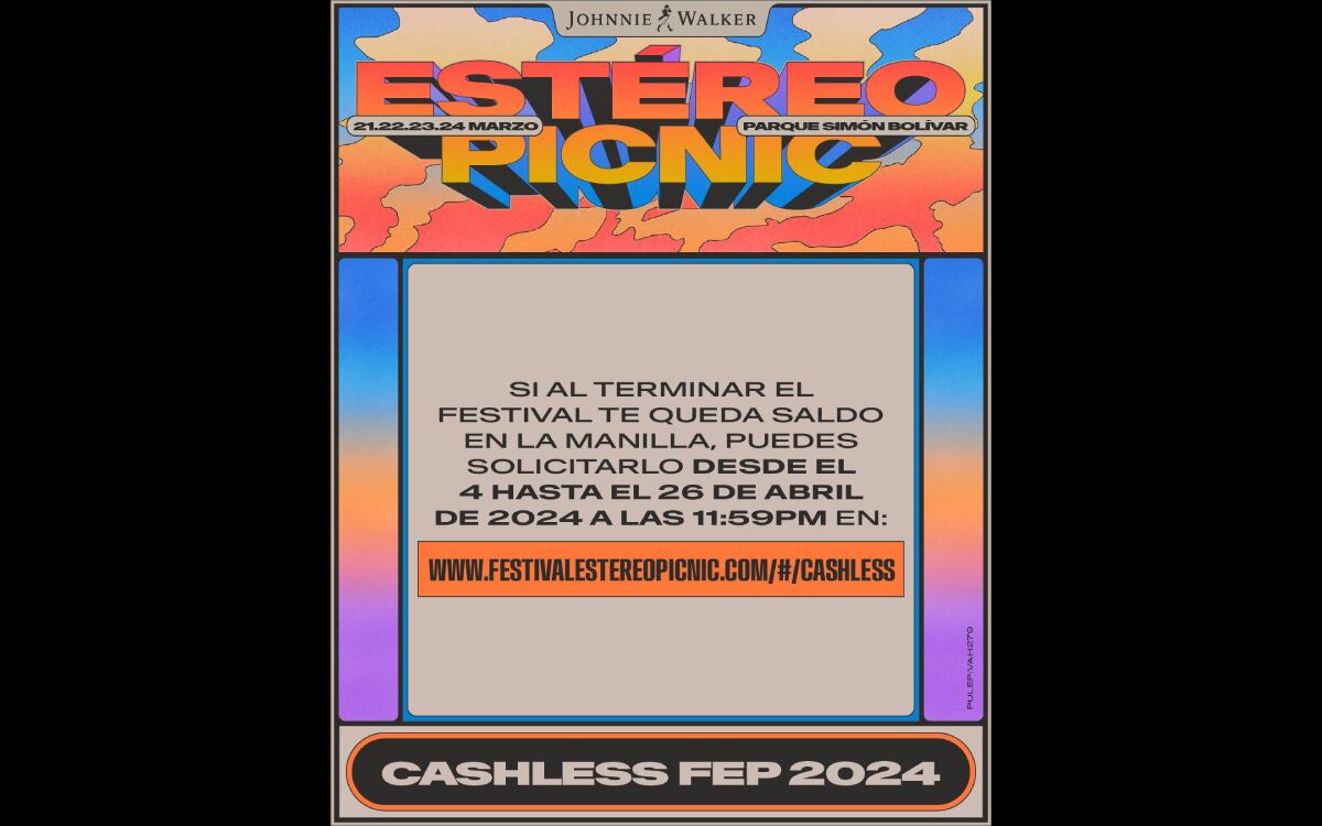 Los asistentes al FEP que tengan saldo en su manilla, podrán pedir una devolución de ese dinero.