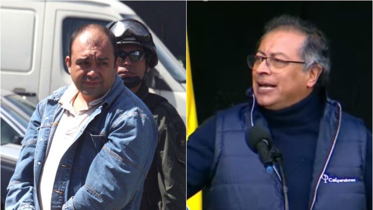 Alias Zeus y el presidente Gustavo Petro.